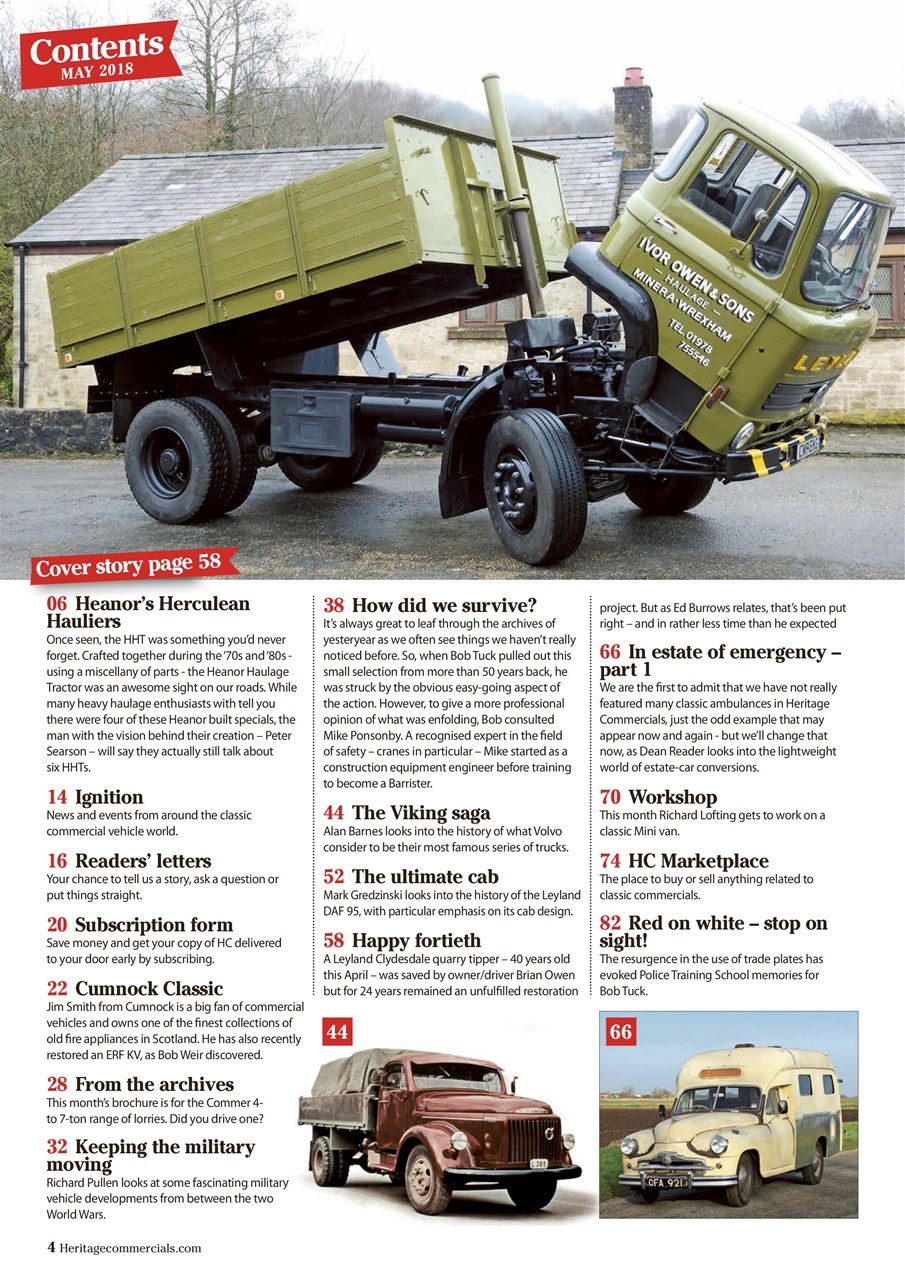 Heritage Commercials Magazine Preview Pages
