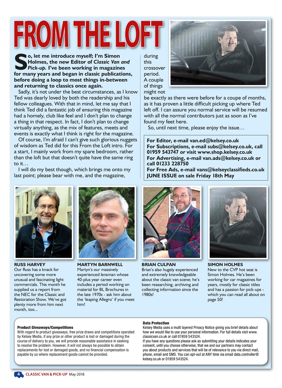 Classic Van & Pick-up Preview Pages