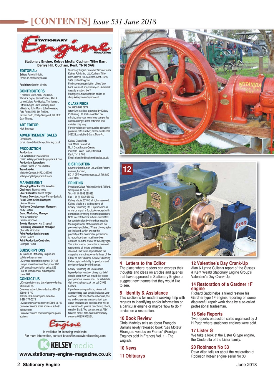 Stationary Engine Preview Pages