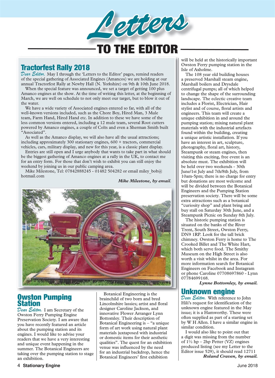 Stationary Engine Preview Pages