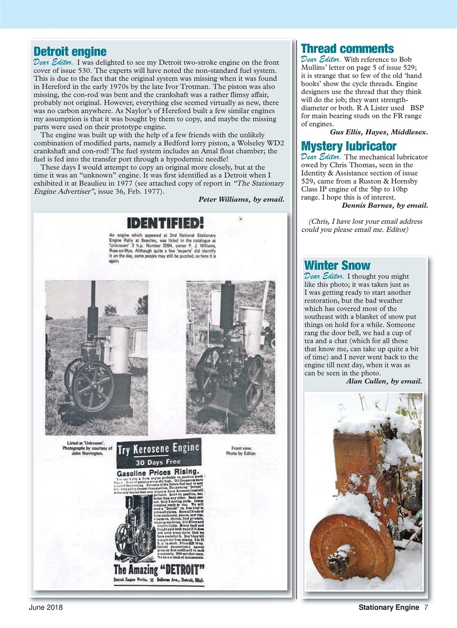 Stationary Engine Preview Pages