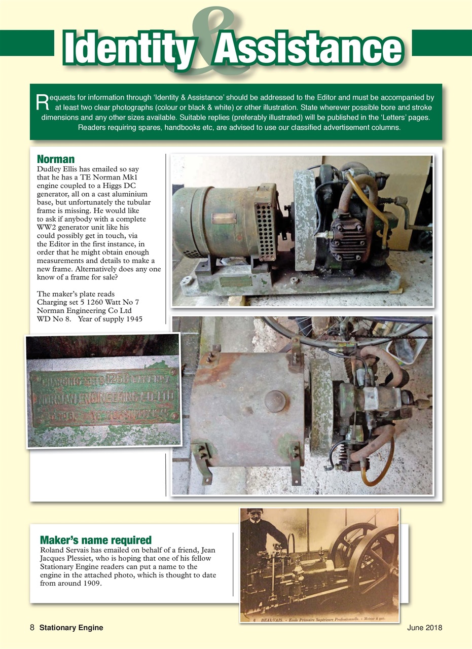 Stationary Engine Preview Pages