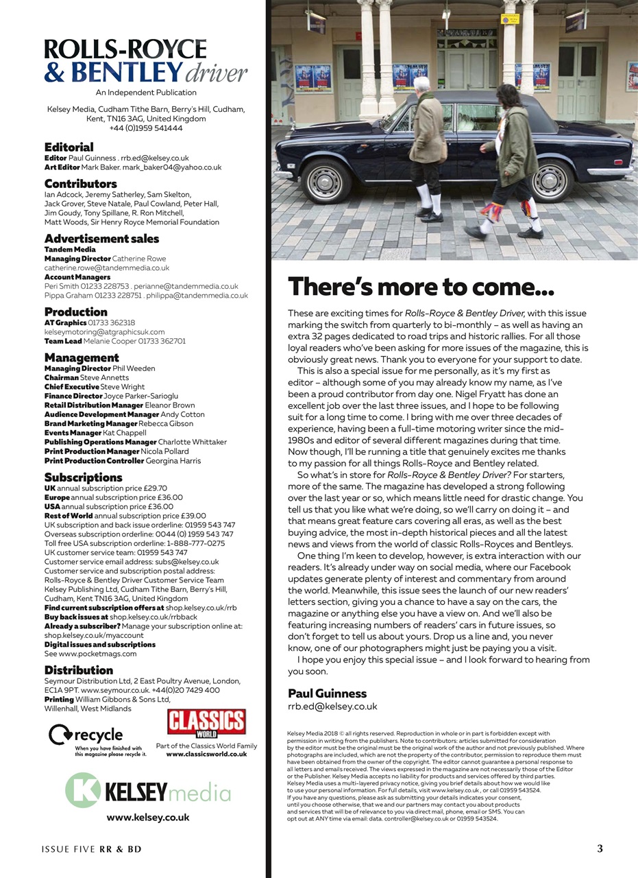 Rolls-Royce & Bentley Driver Preview Pages