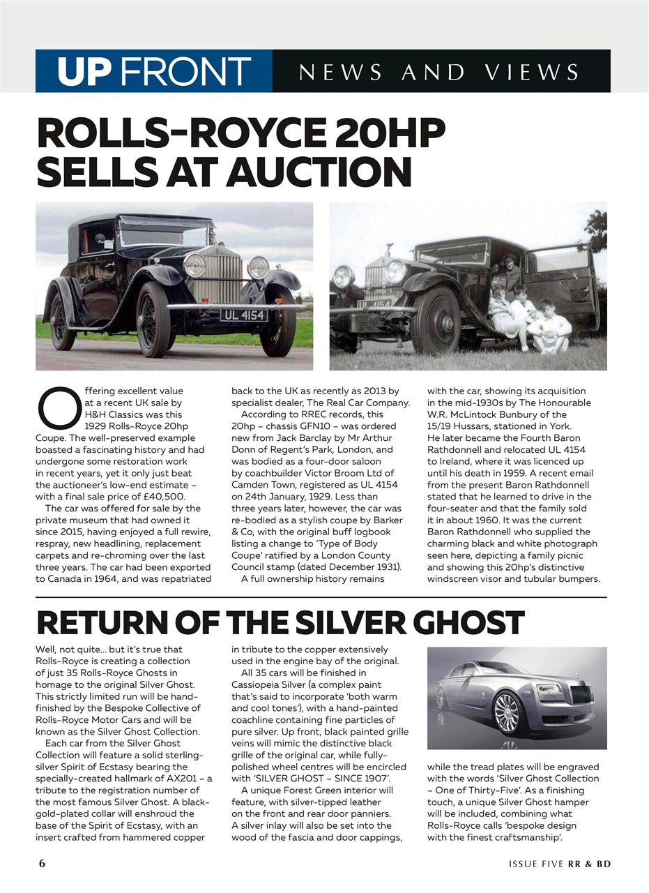 Rolls-Royce & Bentley Driver Preview Pages