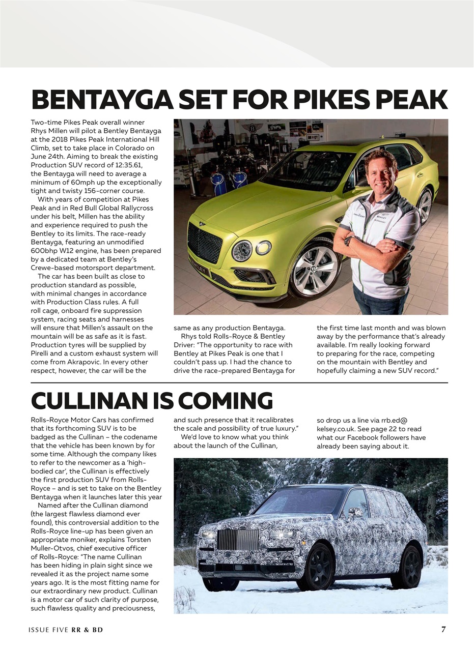 Rolls-Royce & Bentley Driver Preview Pages