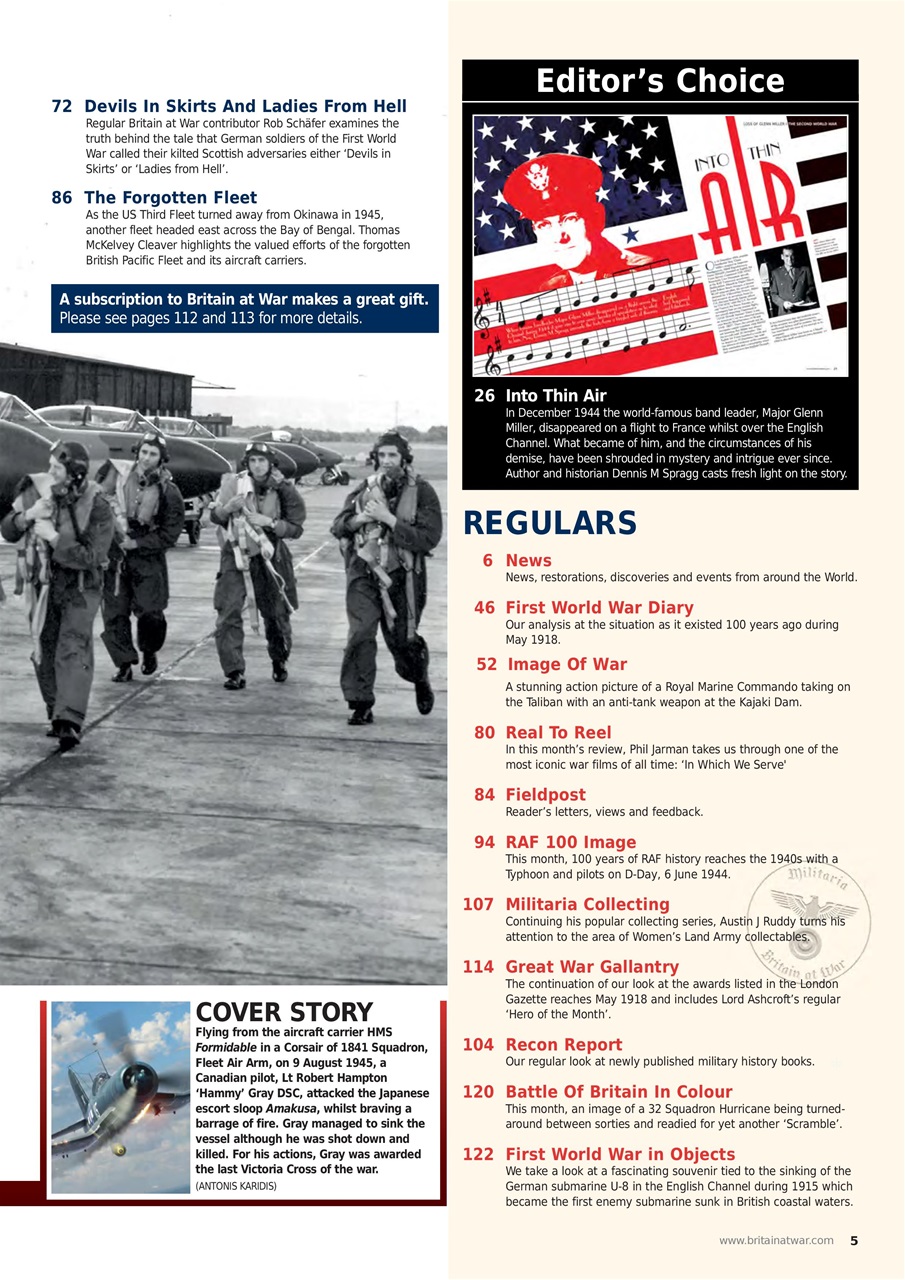 Britain at War Magazine Preview Pages