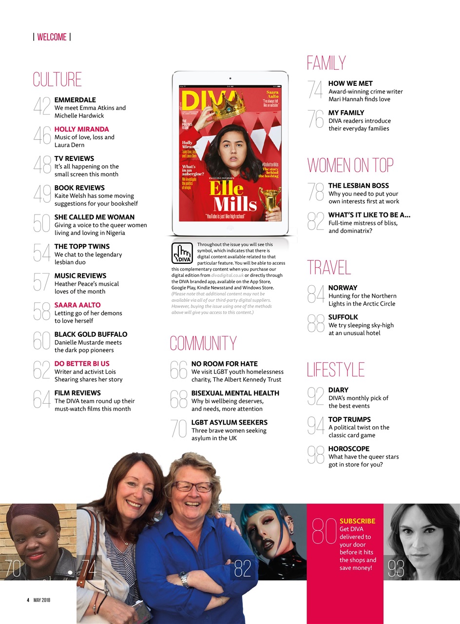 DIVA Magazine Preview Pages