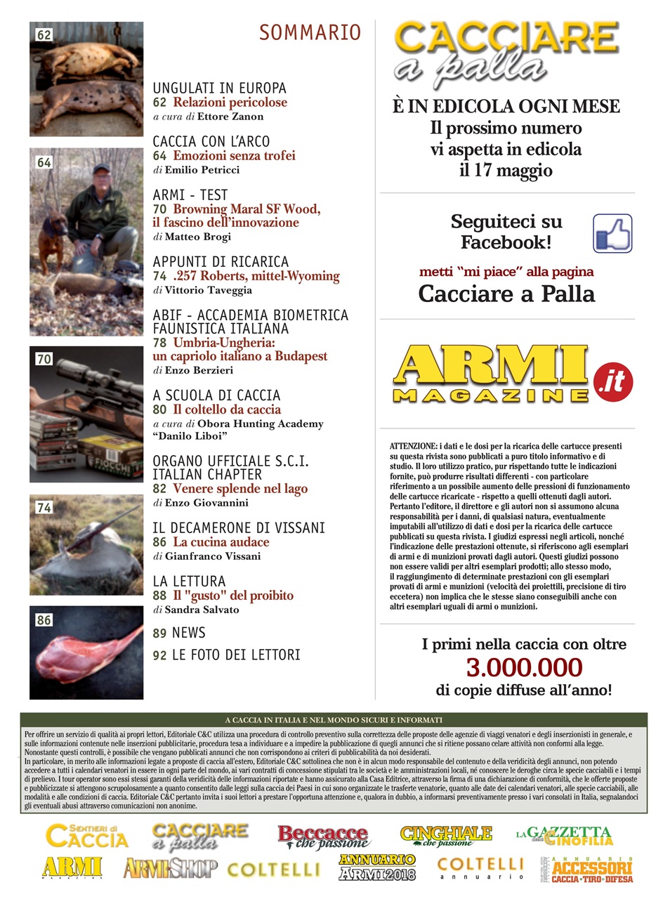 Caccia Magazine Preview Pages