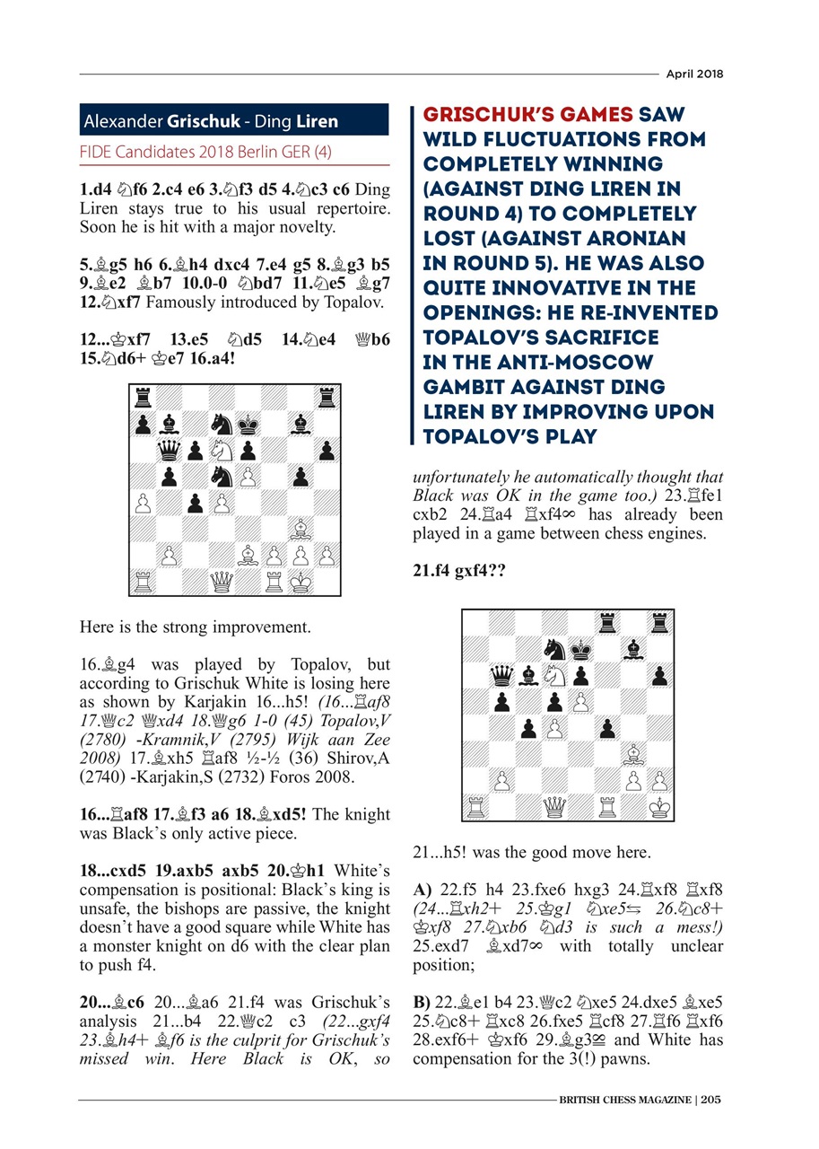 British Chess Magazine Preview Pages