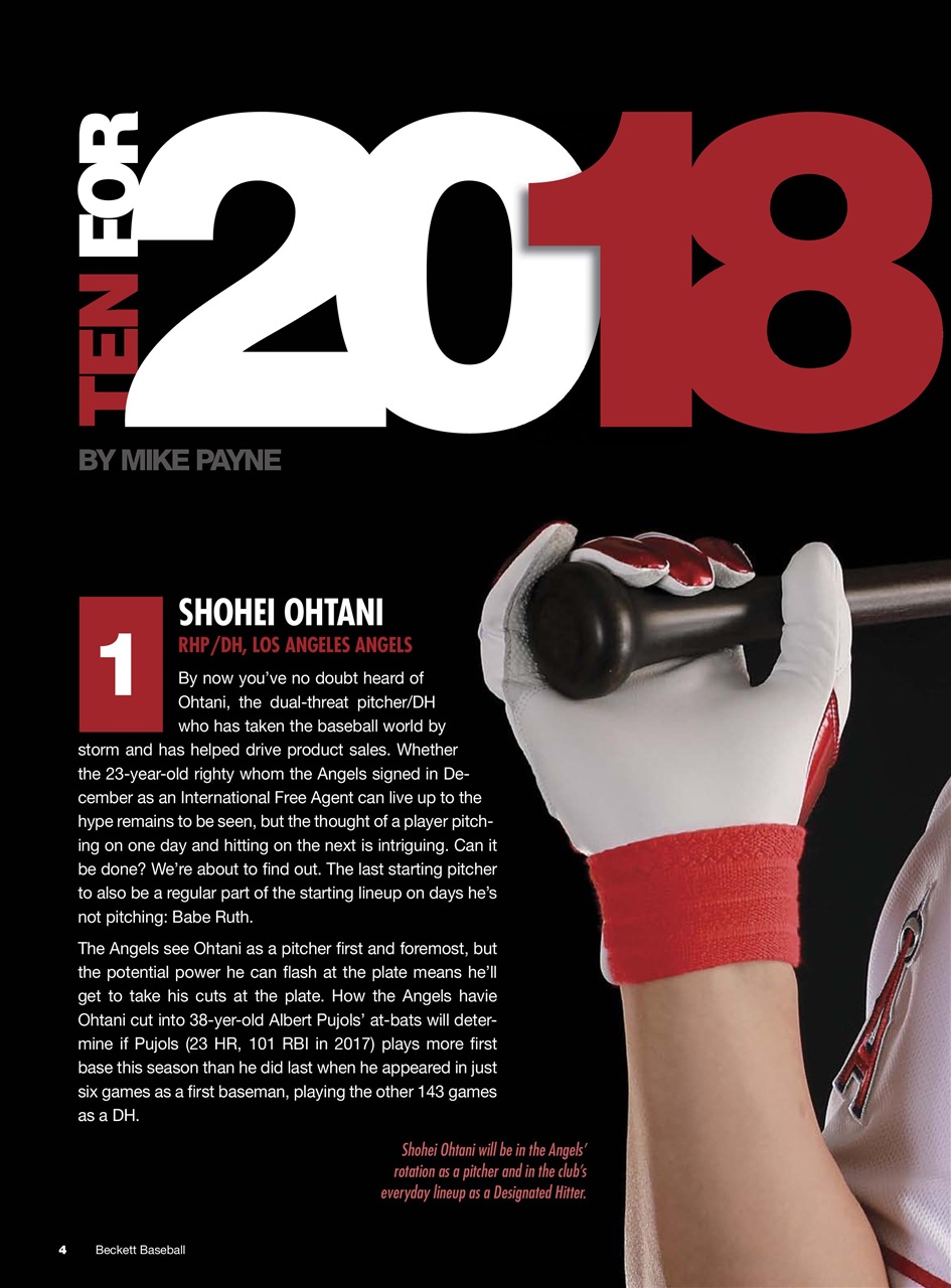 Beckett Baseball Magazine Preview Pages