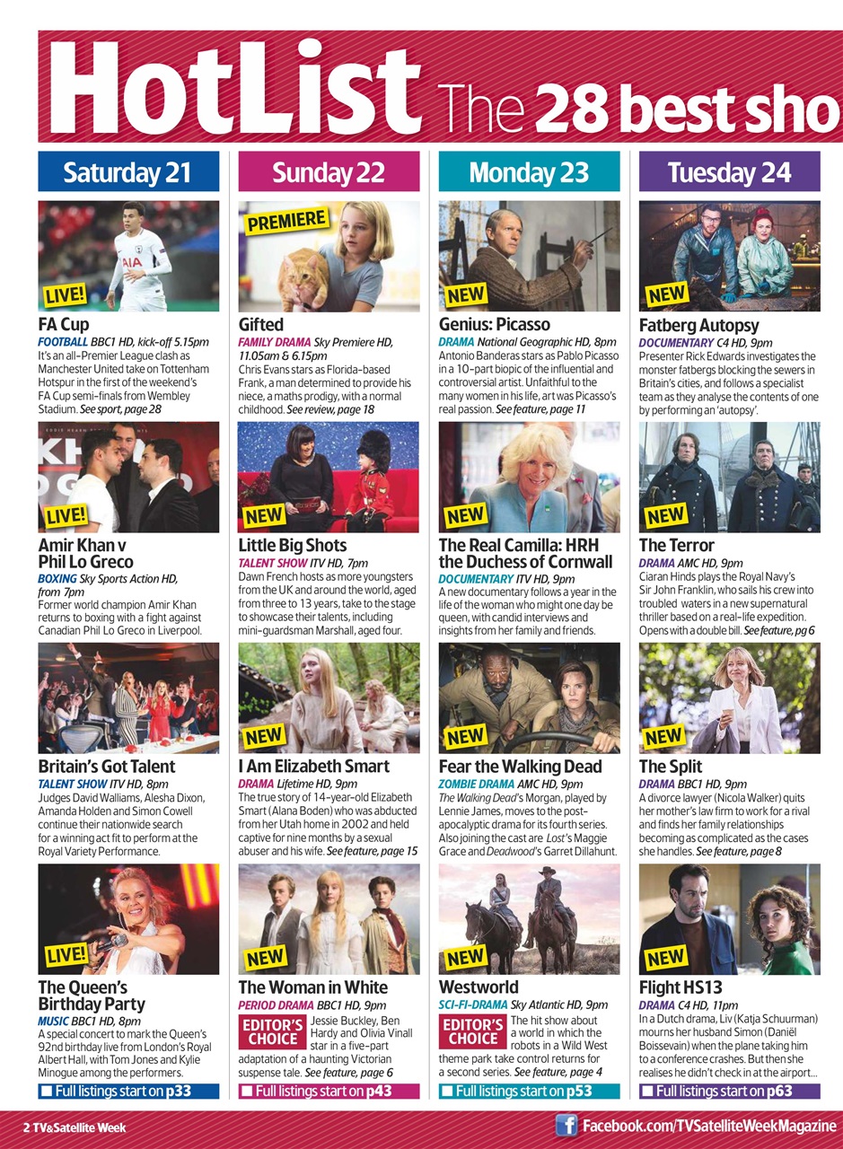 TV & Satellite Week Preview Pages
