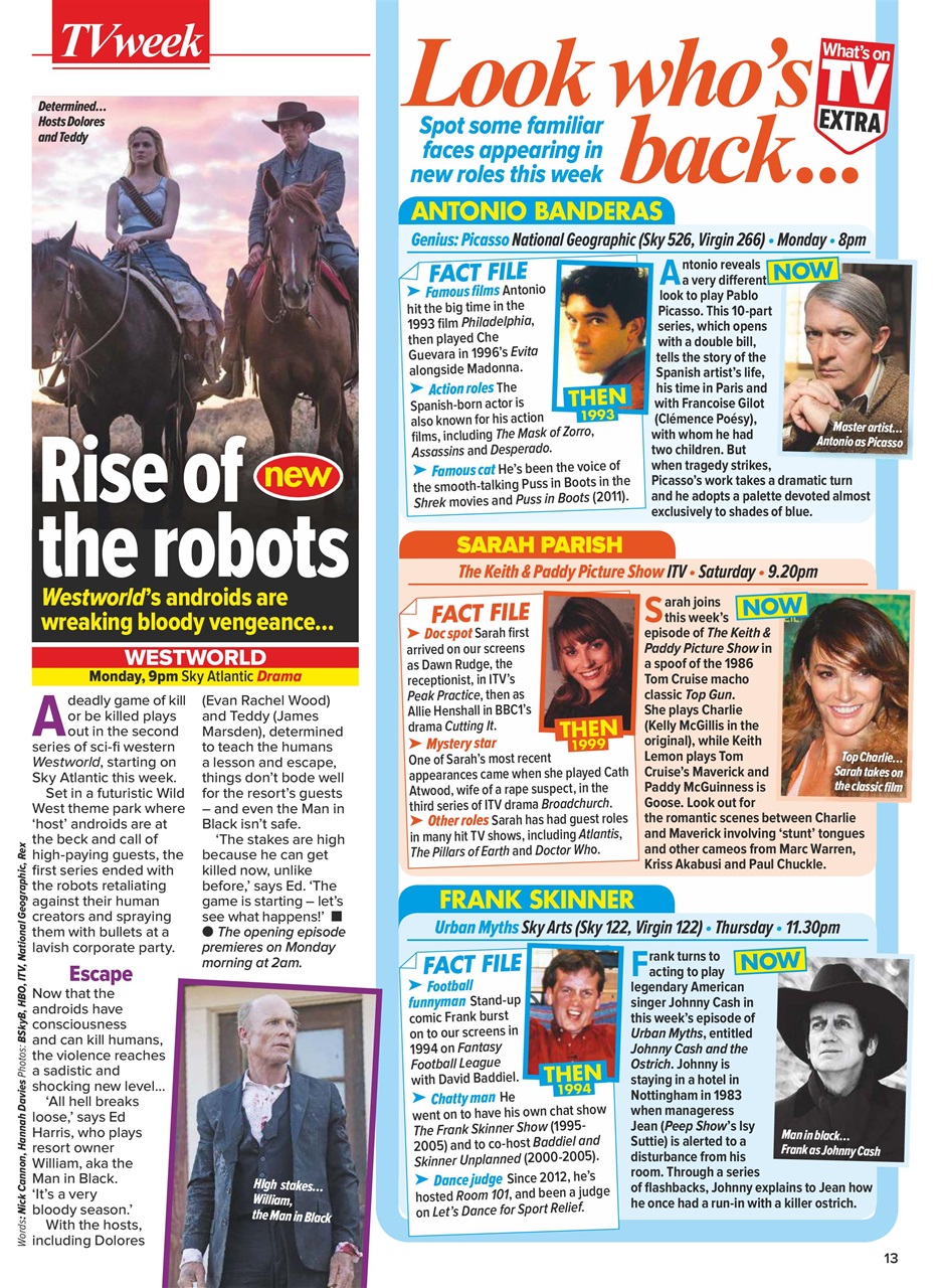 What's on TV Preview Pages