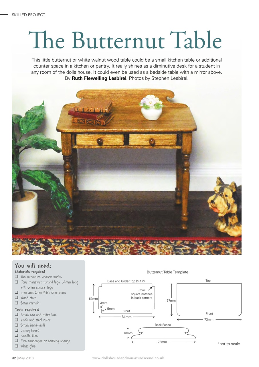 Dolls House and Miniature Scene Preview Pages