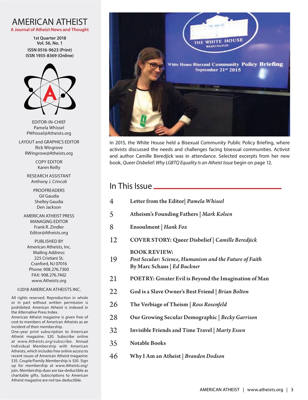 American Atheist Preview Pages