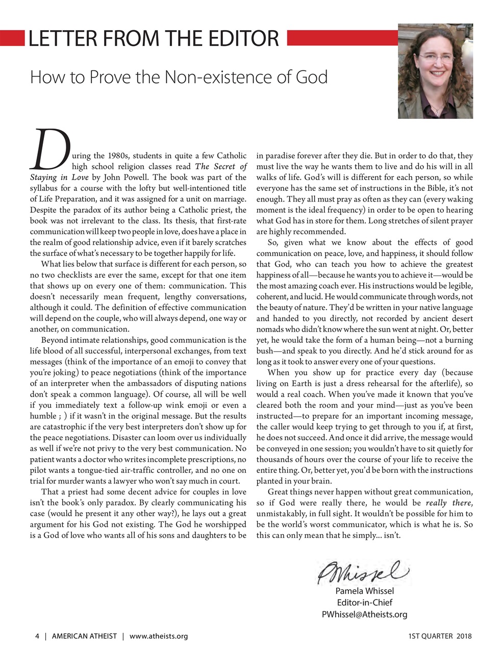 American Atheist Preview Pages