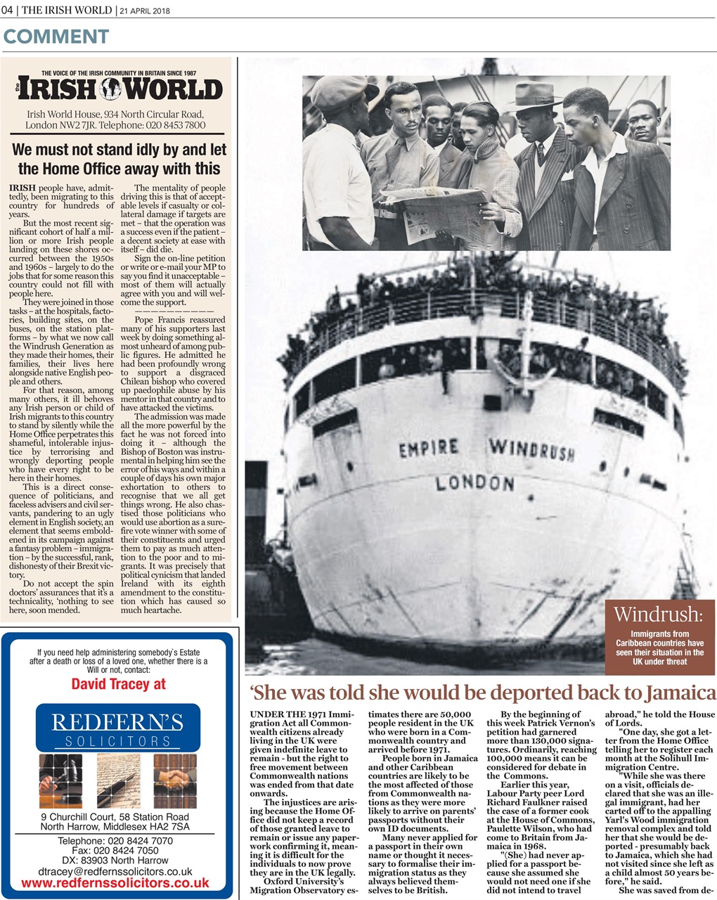 Irish World Preview Pages