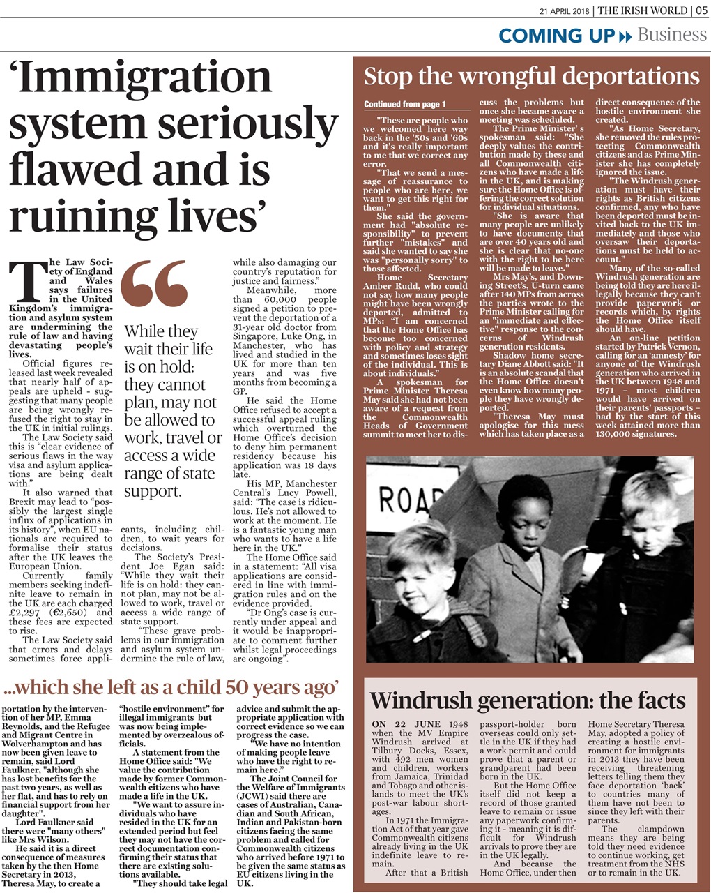 Irish World Preview Pages