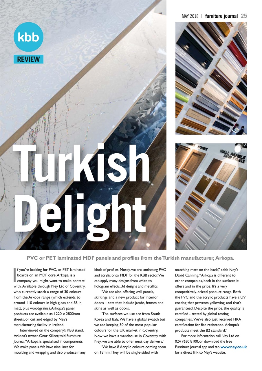 Furniture Journal Magazine Preview Pages