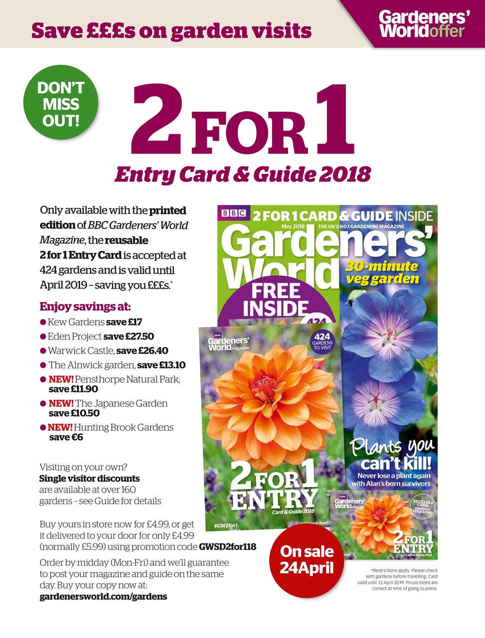 BBC Gardeners’ World Magazine Preview Pages