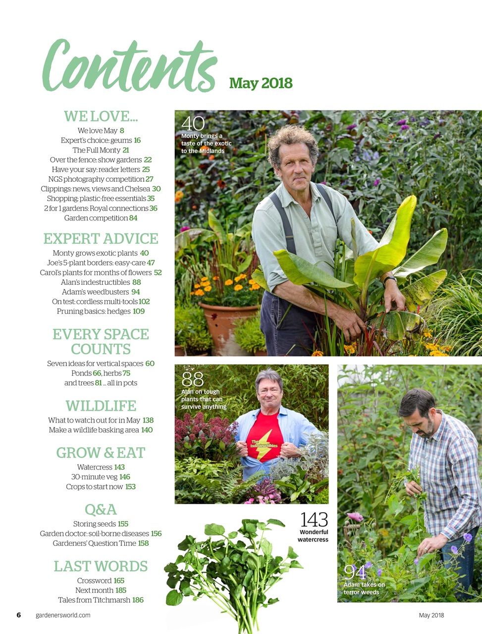 BBC Gardeners’ World Magazine Preview Pages