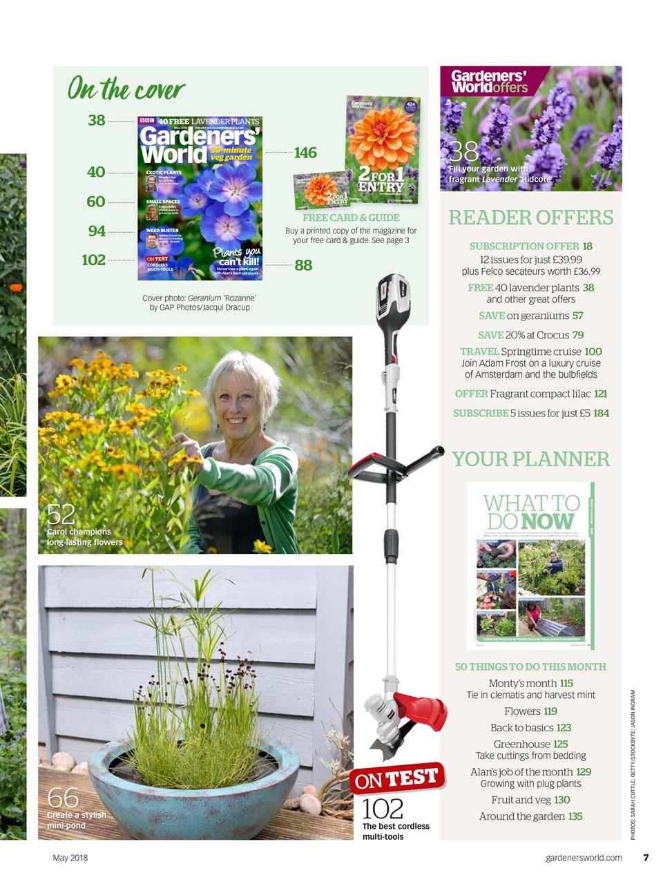 BBC Gardeners’ World Magazine Preview Pages