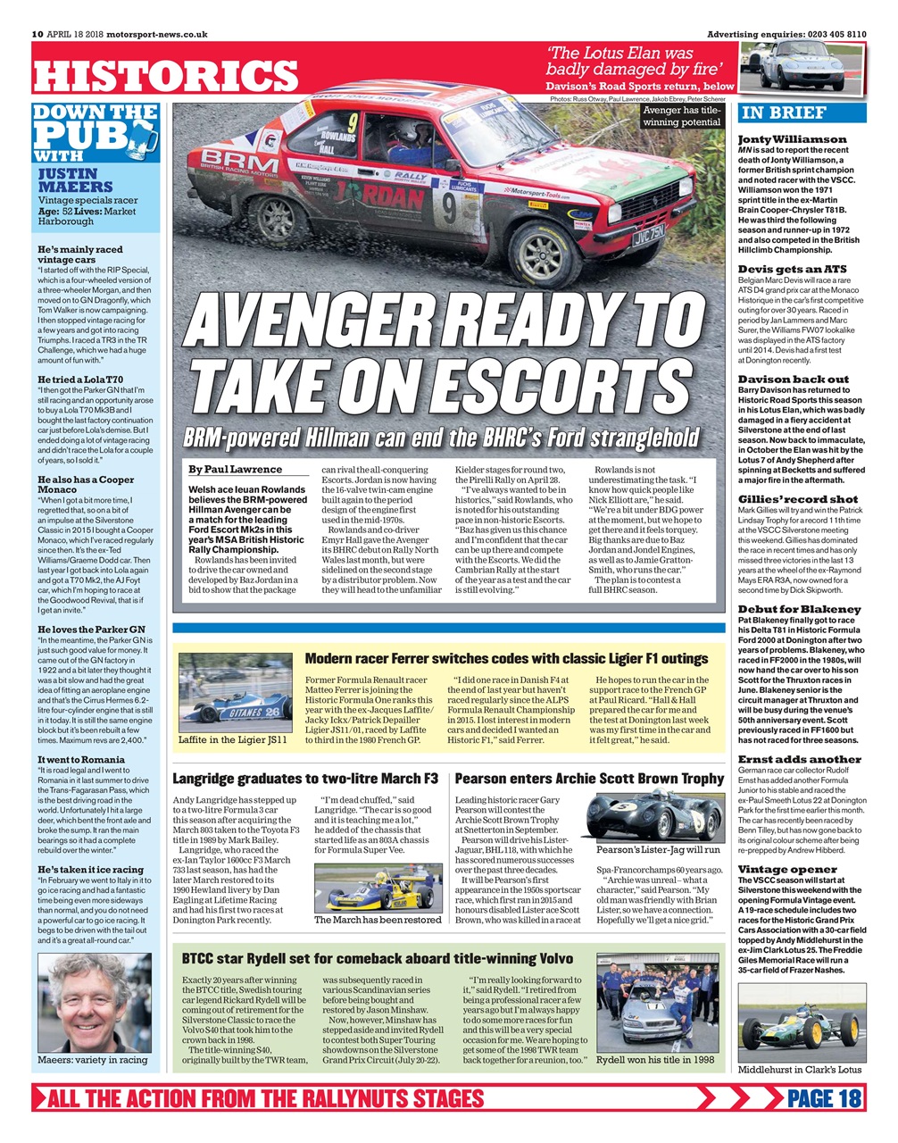 Motorsport News Preview Pages