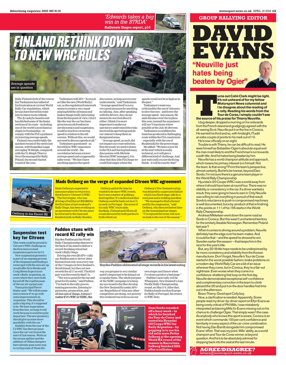 Motorsport News Preview Pages