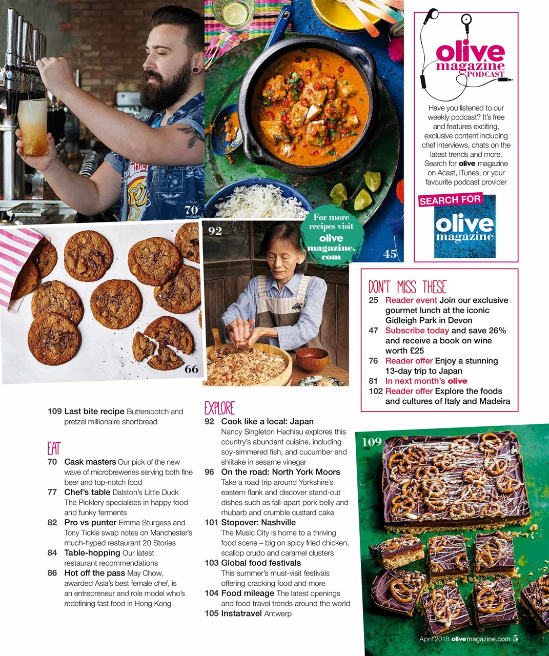 Olive Magazine Preview Pages