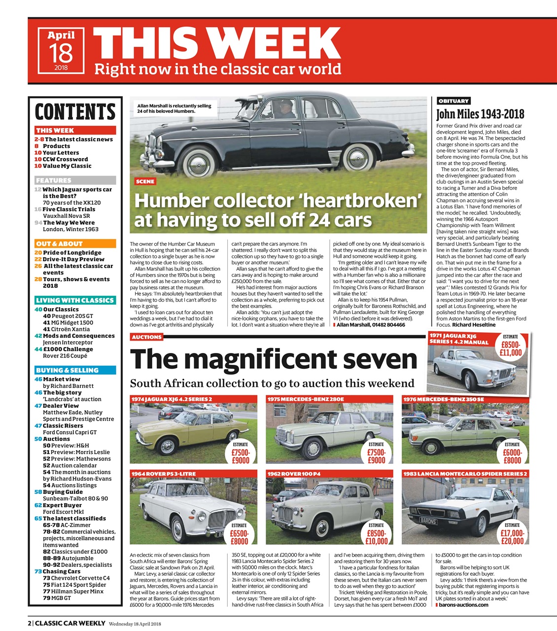 Classic Car Weekly Preview Pages