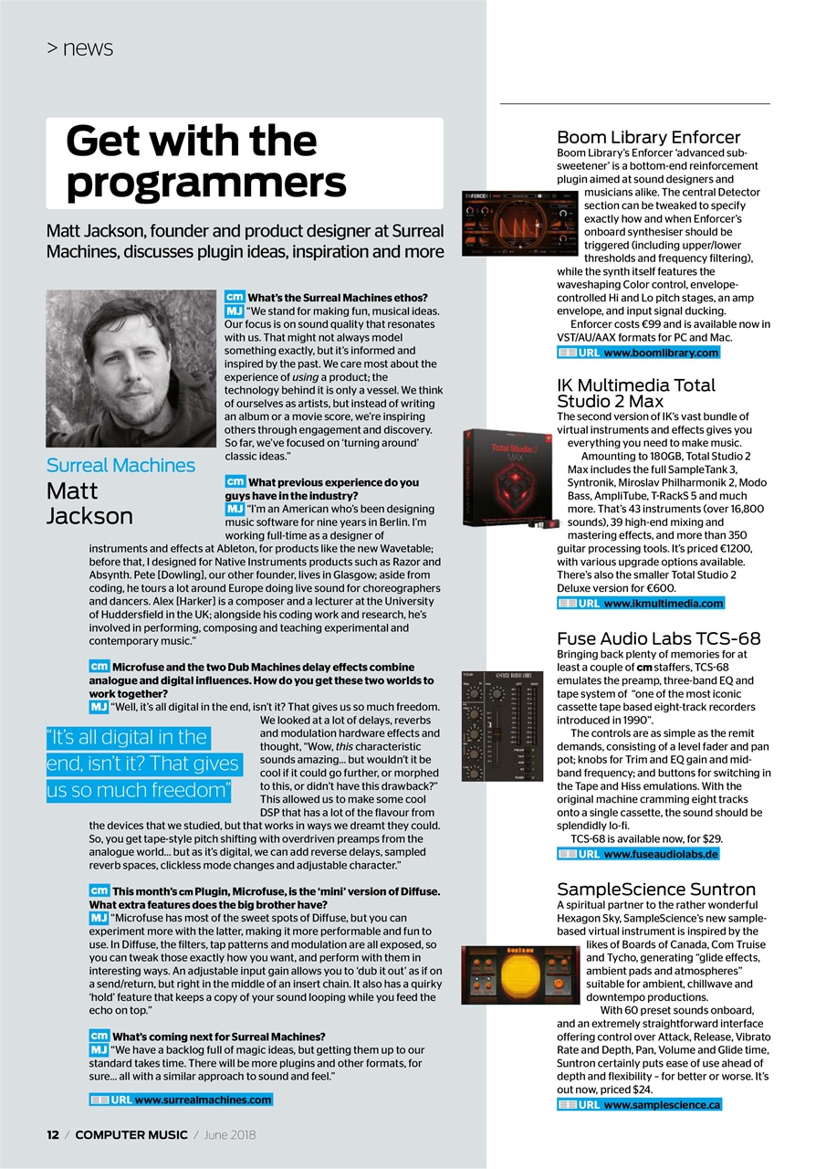 Computer Music Preview Pages