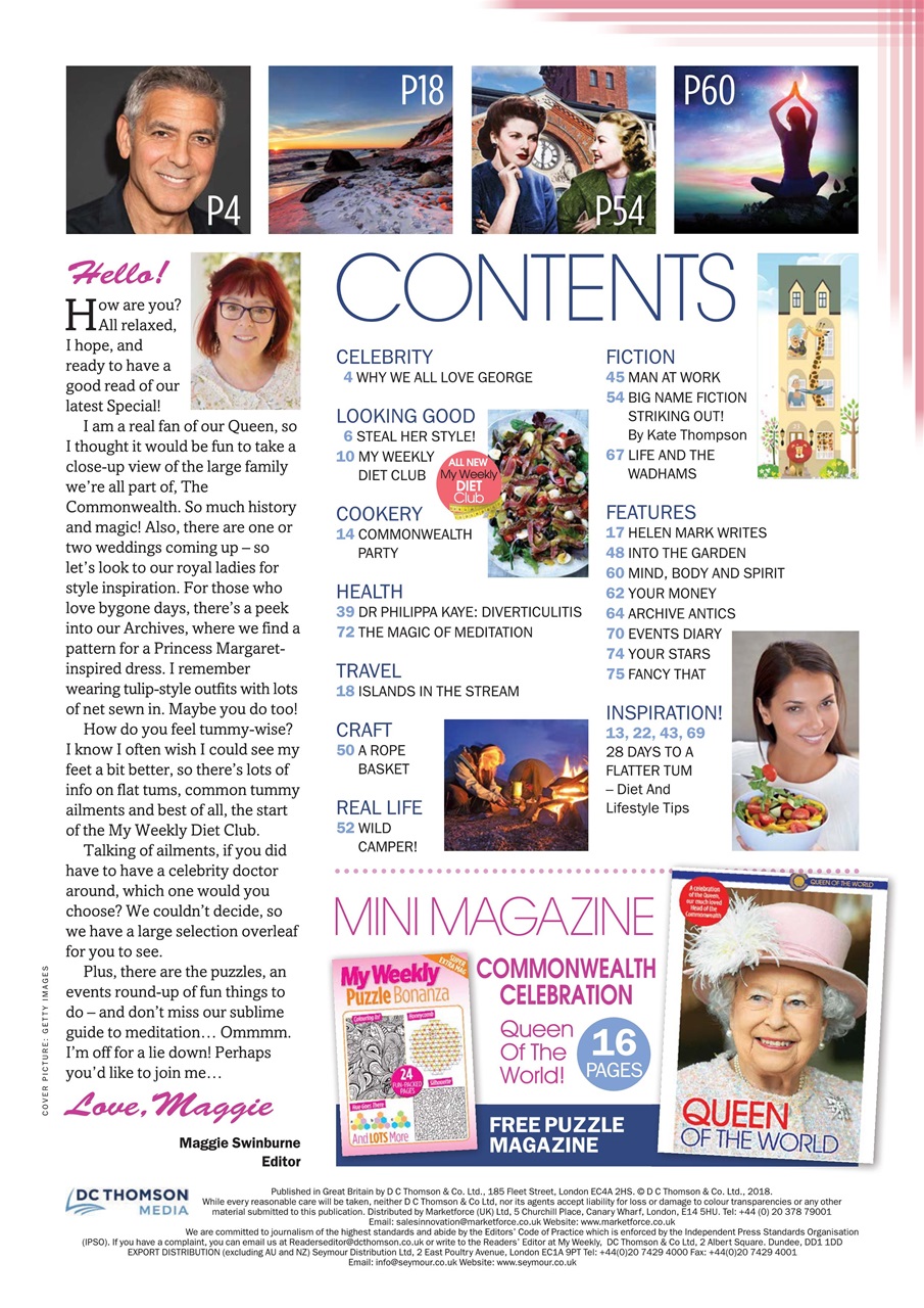 My Weekly Special Preview Pages