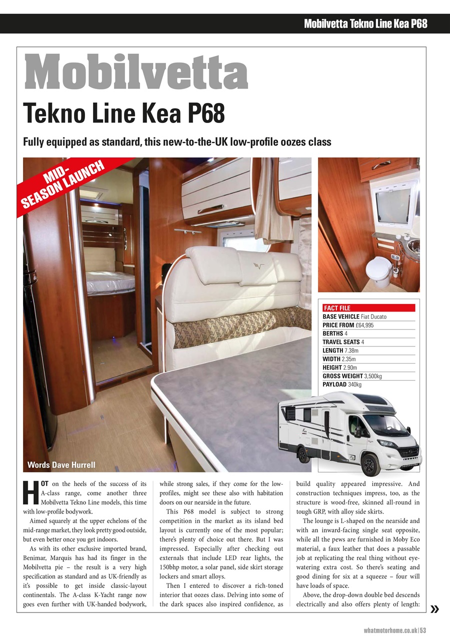 What Motorhome magazine Preview Pages