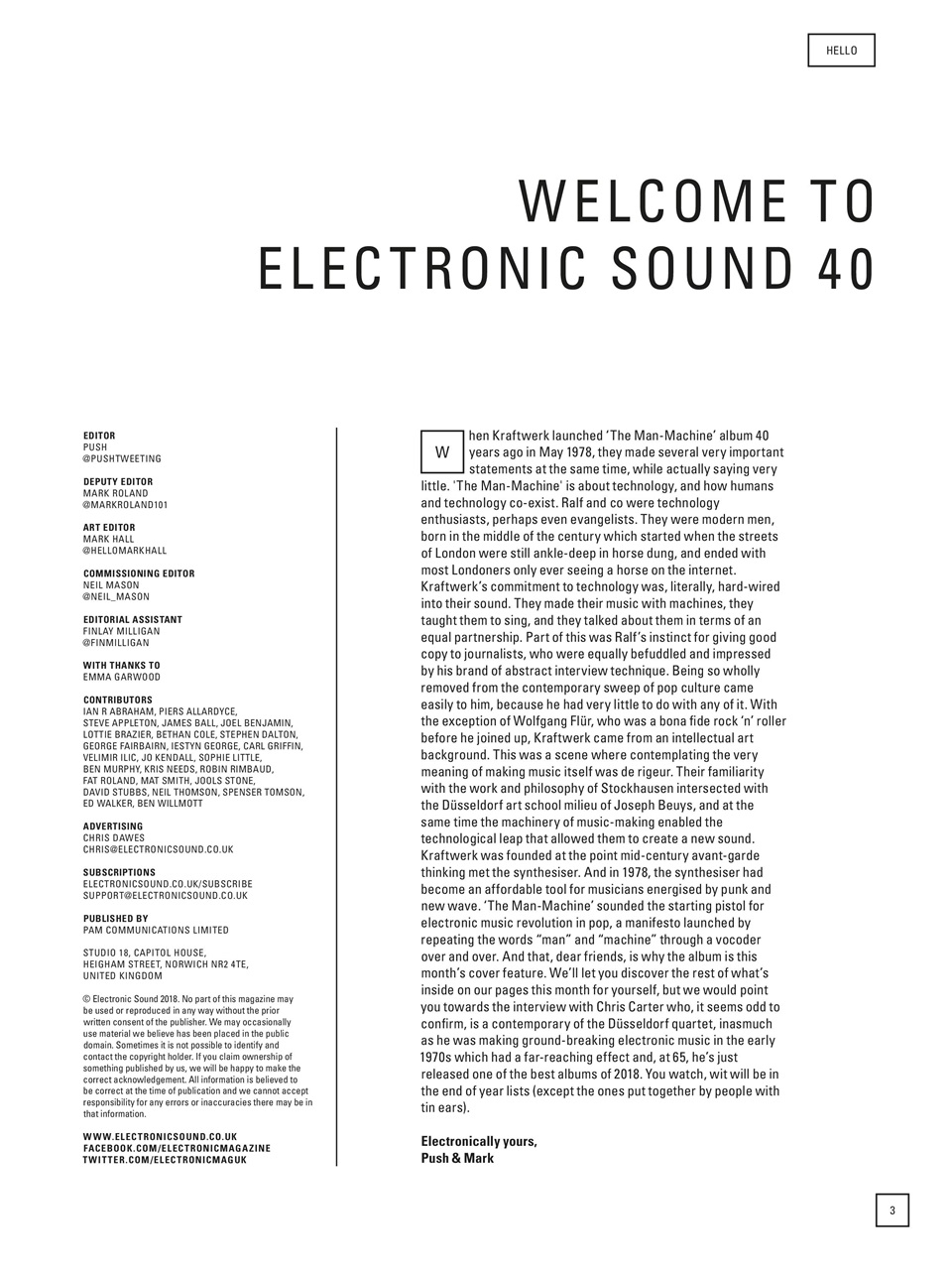 Electronic Sound Preview Pages