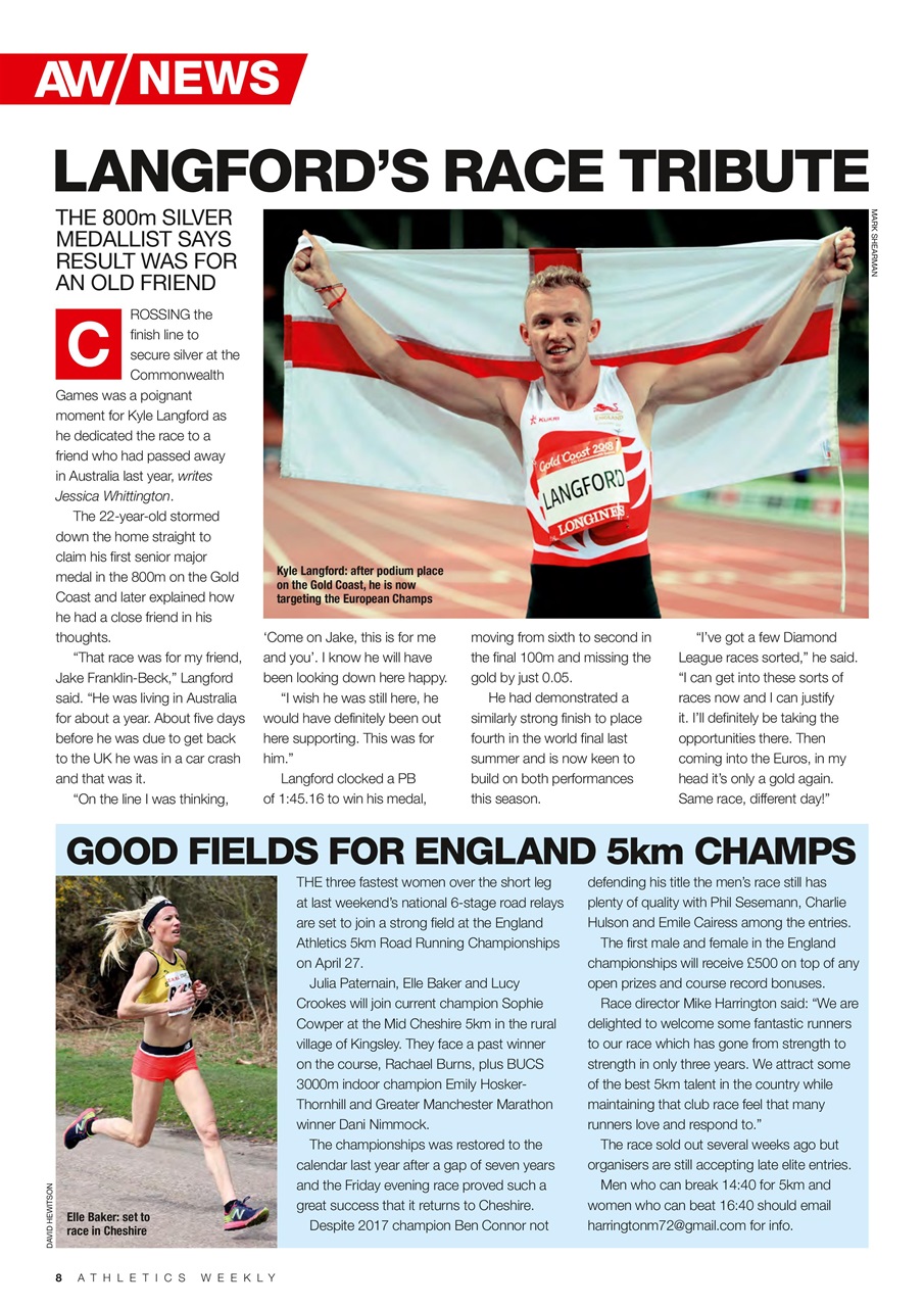 AW – Athletics Weekly Magazine Preview Pages