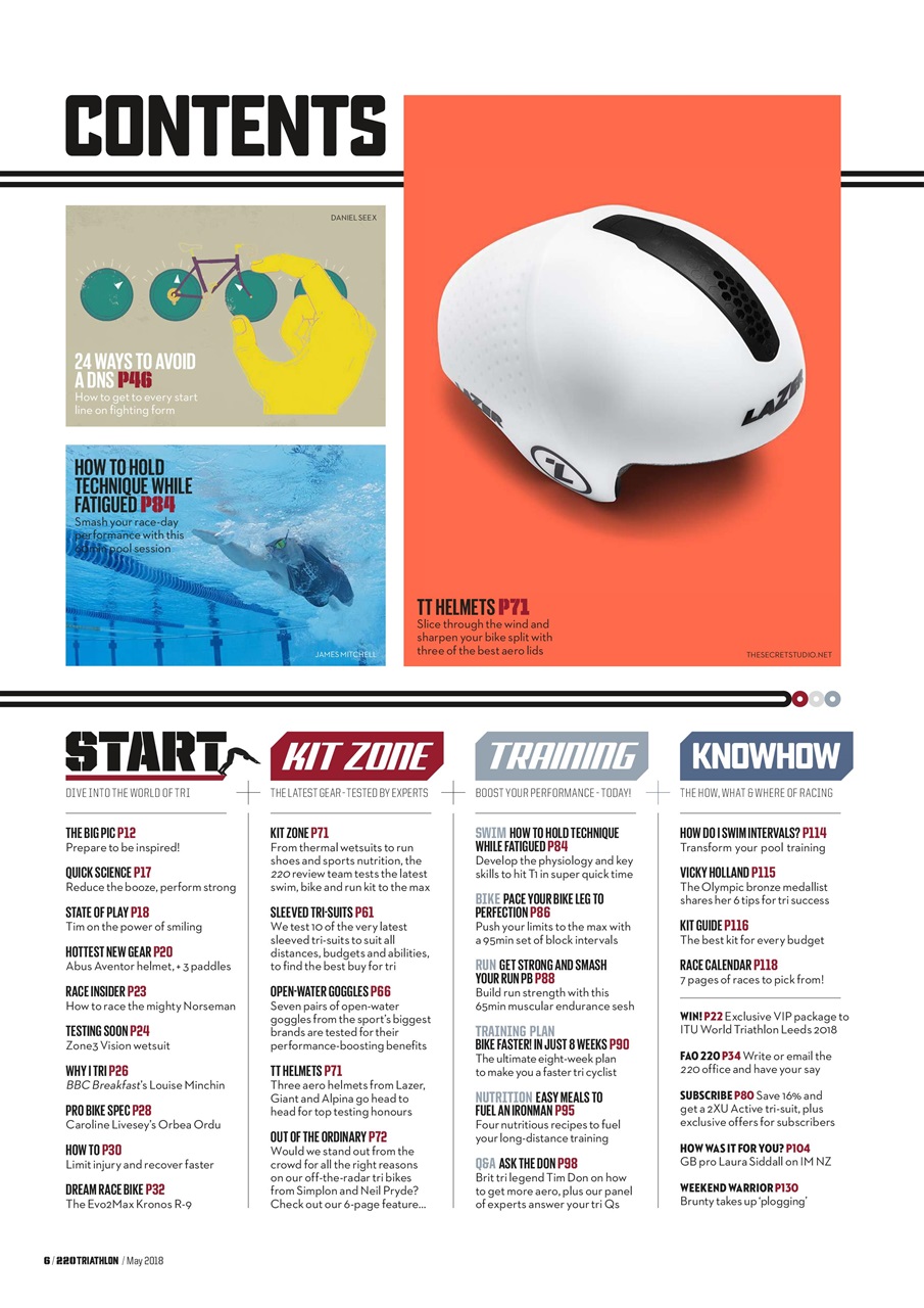 220 Triathlon Magazine Preview Pages