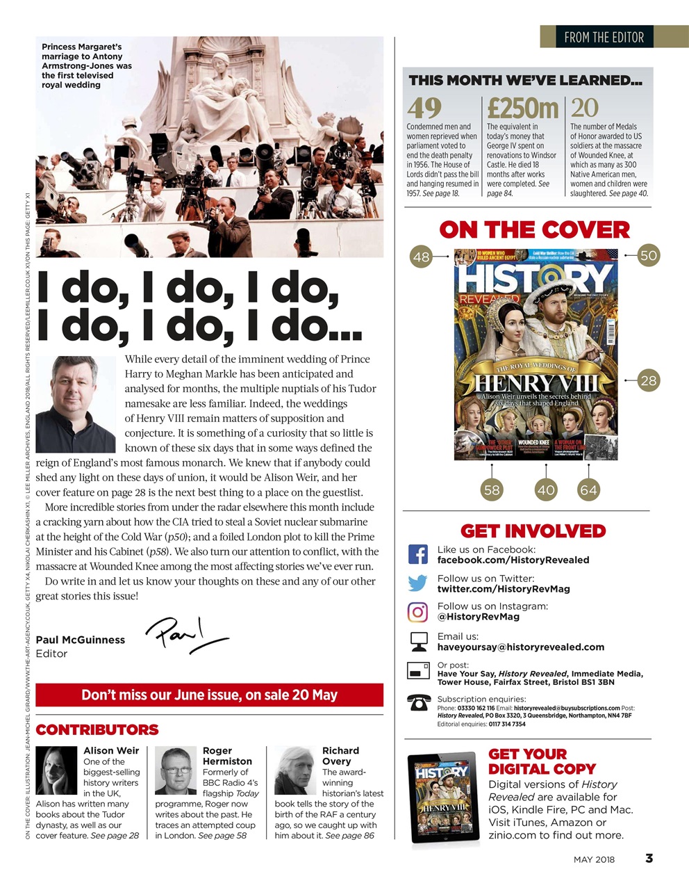 BBC History Revealed Magazine Preview Pages