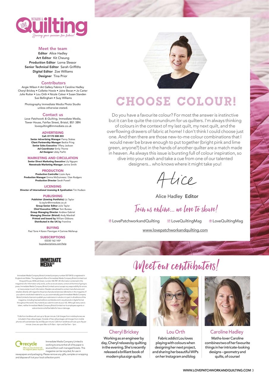 Love Patchwork & Quilting Preview Pages