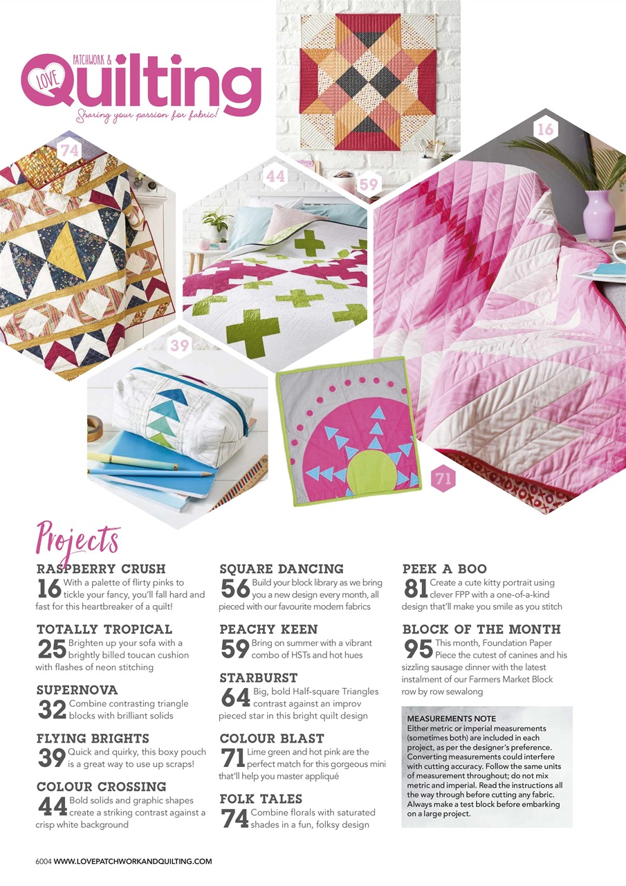 Love Patchwork & Quilting Preview Pages