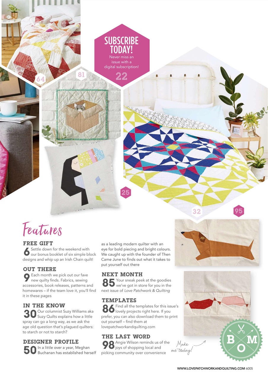 Love Patchwork & Quilting Preview Pages