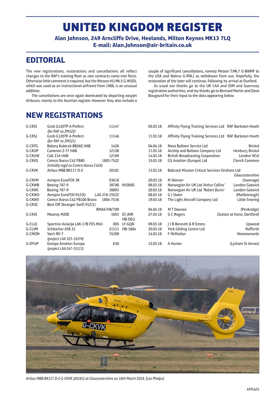 Air Britain News Preview Pages