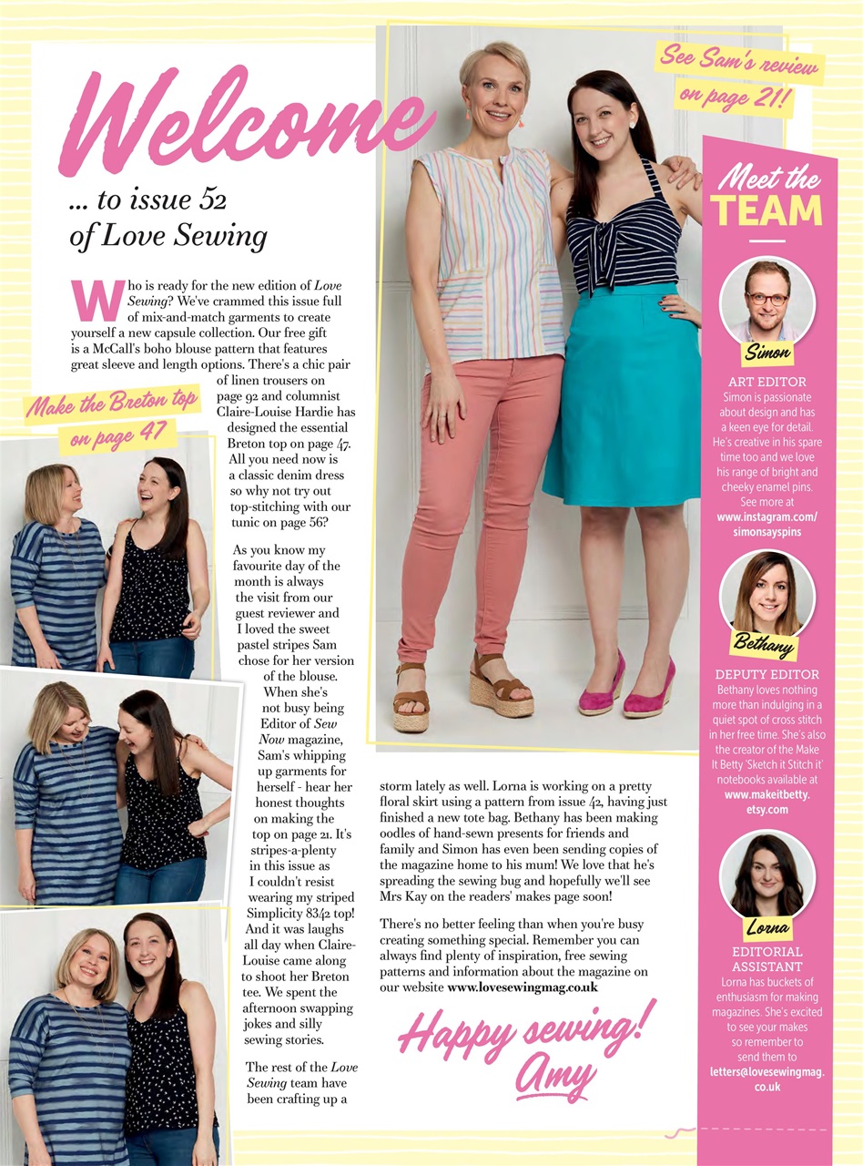 Love Sewing Preview Pages