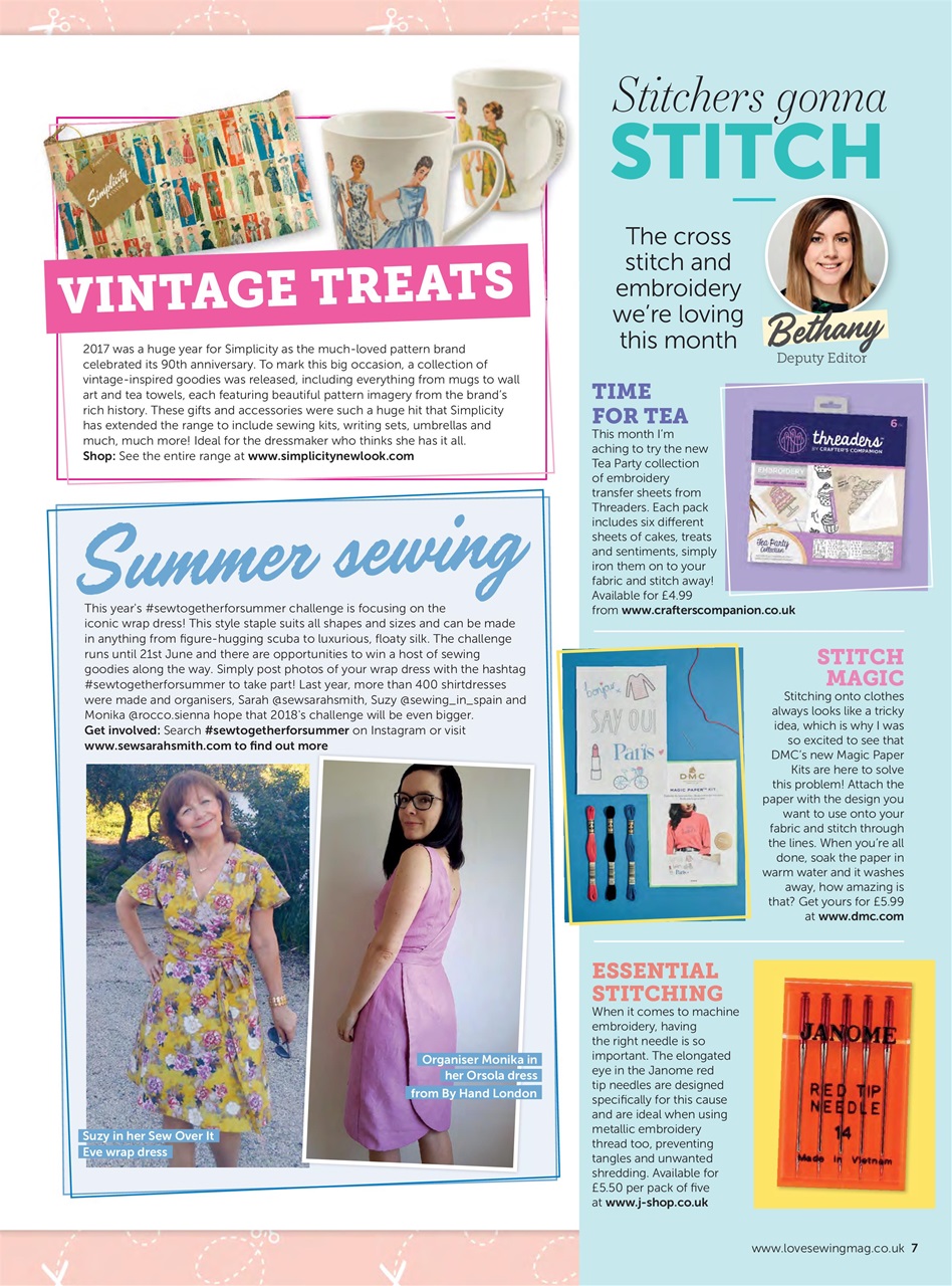 Love Sewing Preview Pages