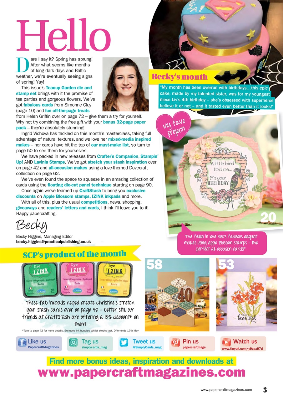 Simply Cards & Papercraft Preview Pages