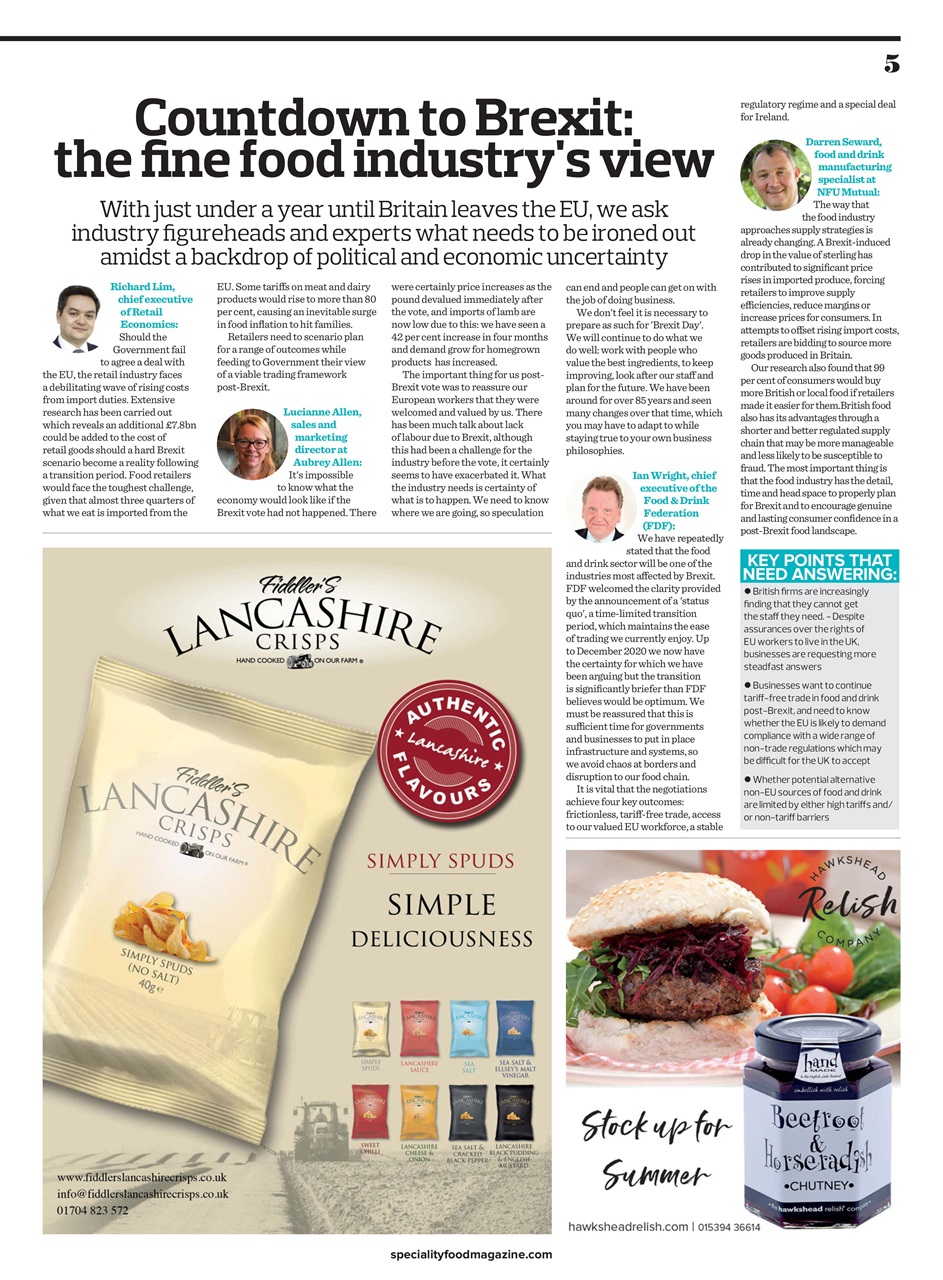 Speciality Food Preview Pages