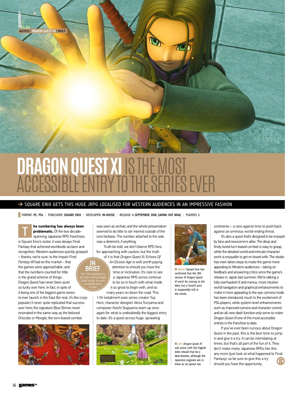 games (TM) Preview Pages