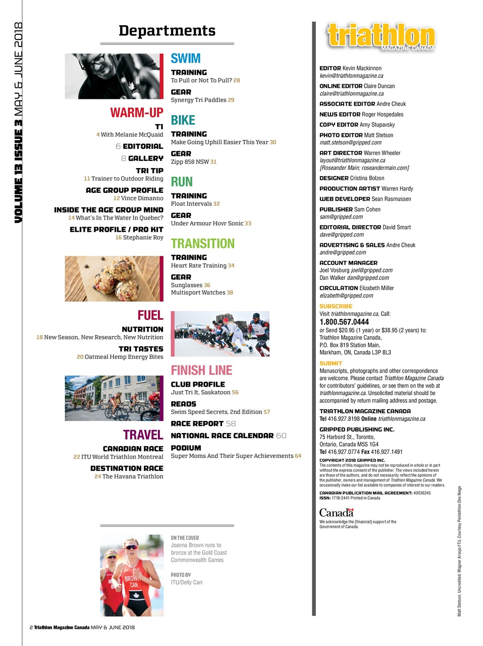 Triathlon Magazine Canada Preview Pages