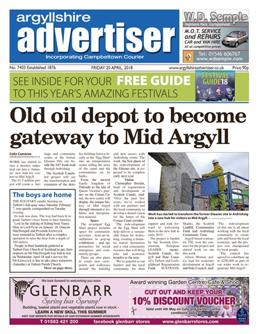 Argyllshire Advertiser issue 20/4/18