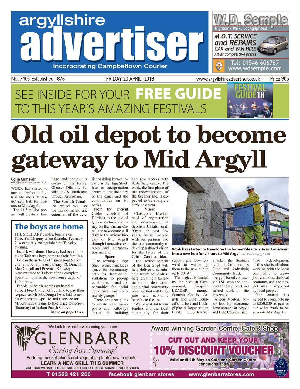 Argyllshire Advertiser Preview Pages