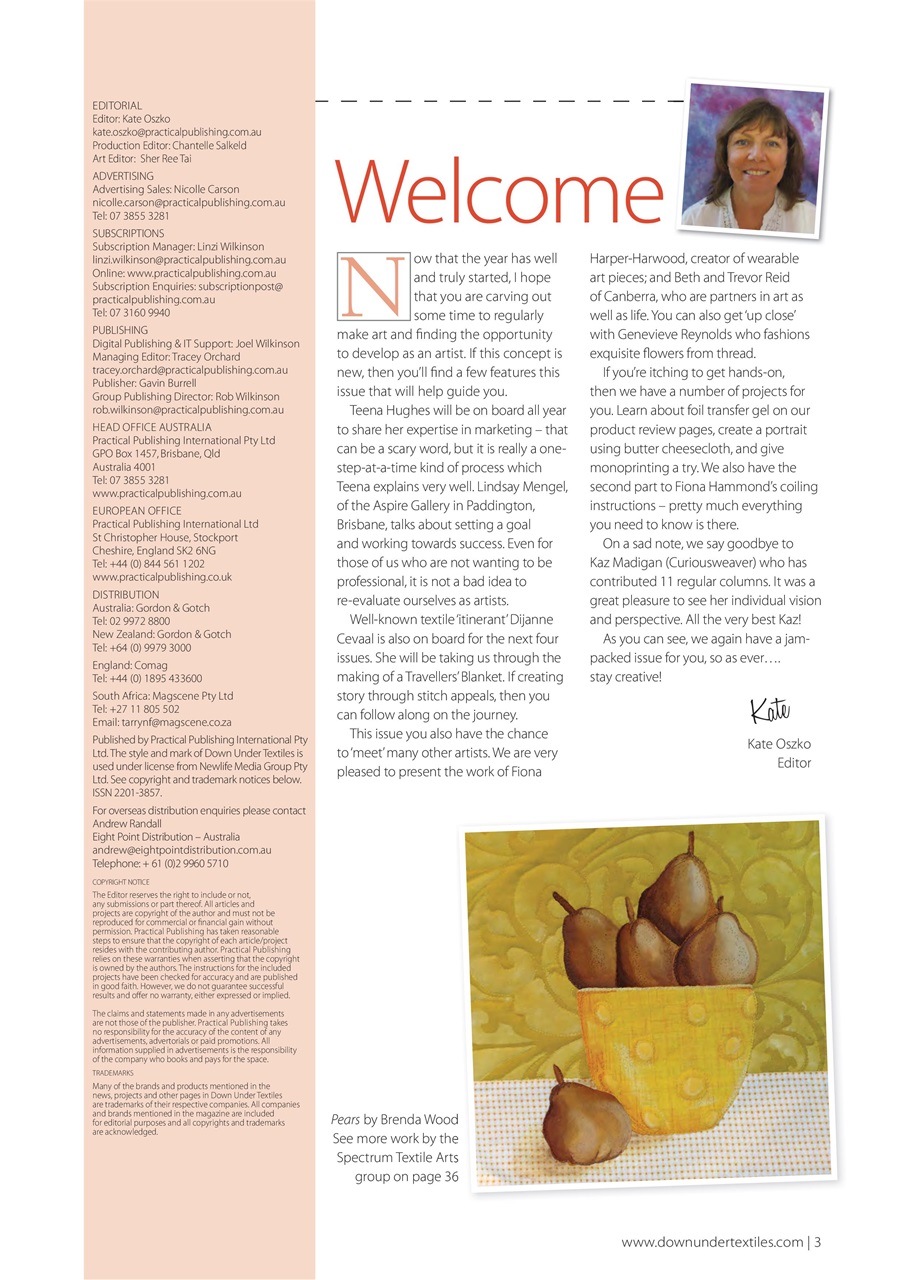 Down Under Textiles Preview Pages