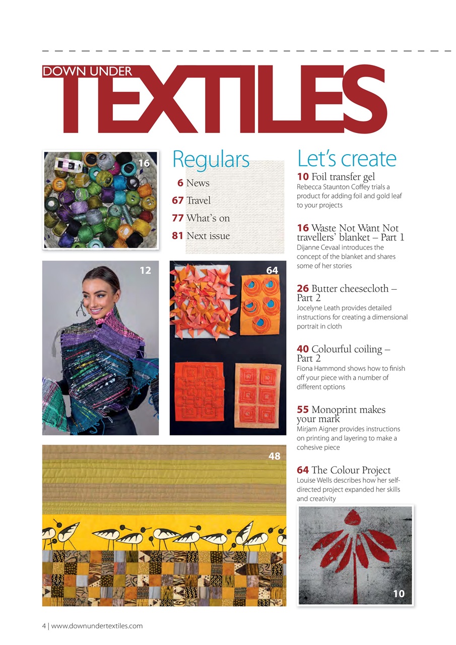 Down Under Textiles Preview Pages